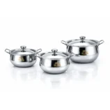 Stainless steel Serving bowls with lid02