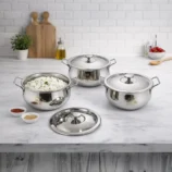 Stainless steel Serving bowls with lid03